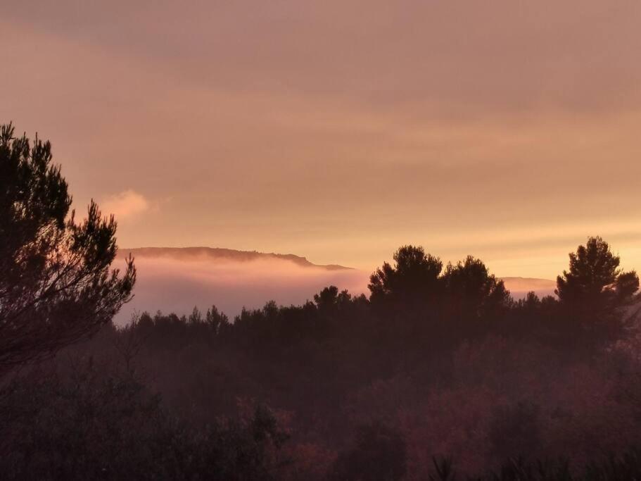 Malemort-du-Comtat Entre Ventoux Et Luberon, Appartement Dans Maison. מראה חיצוני תמונה